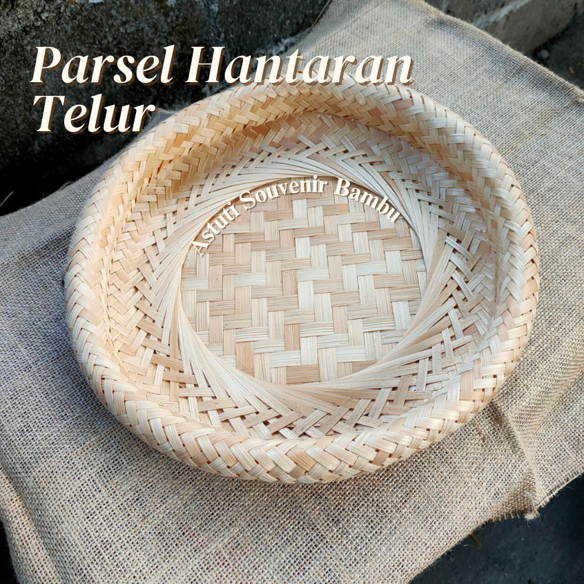 PARSEL HANTARAN TEMPAT TELUR ANYAM BAMBU MURAH | keranjang parsel | keranjang telur | parsel