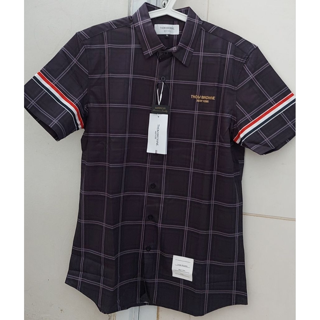 Thom Browne Kemeja Casual Pria || New