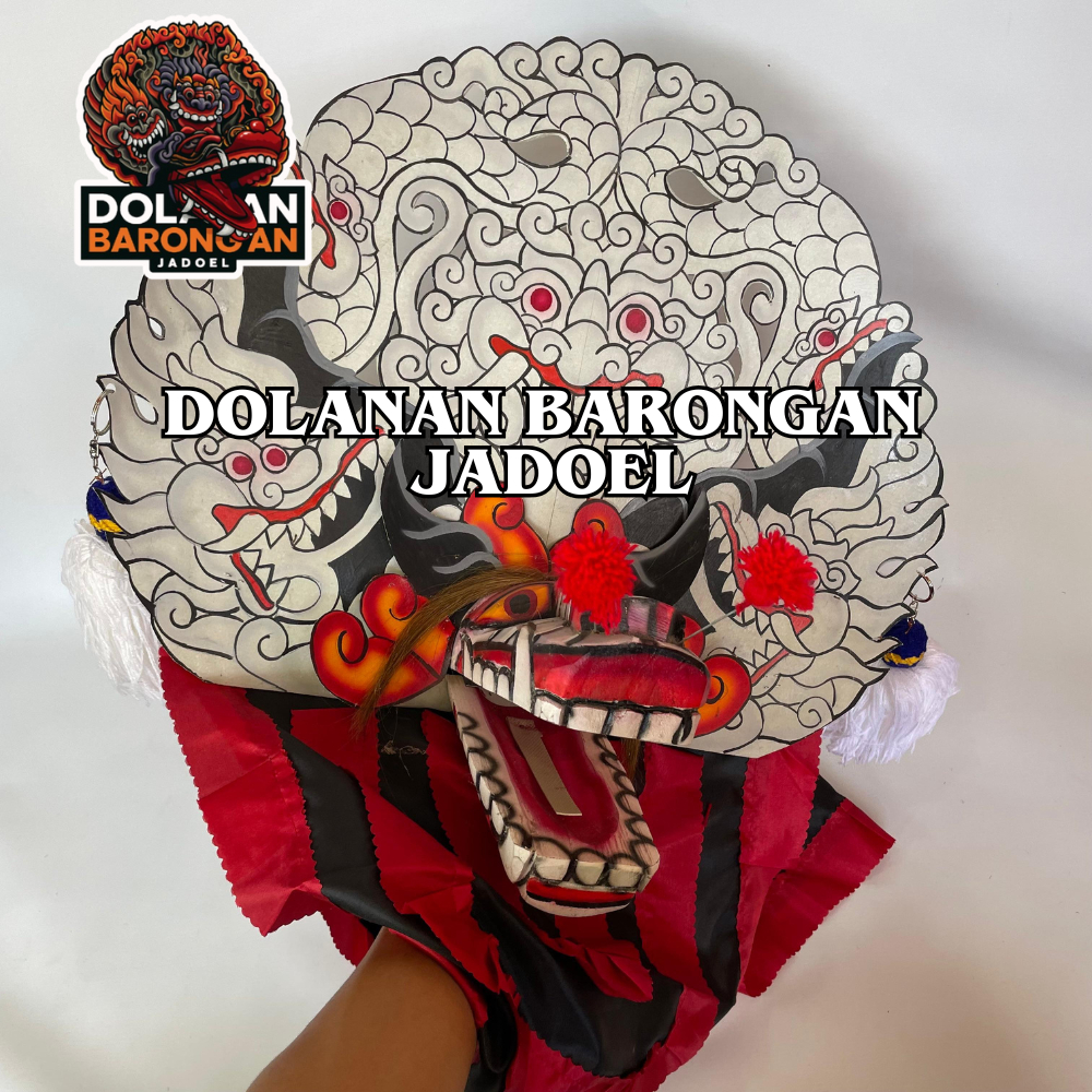 BARONGAN JAMANG PUTIH CAPLOKAN / BARONGAN KAPSUL NO 4 BAHAN KAYU FREE KEMUL SIAP MAIN