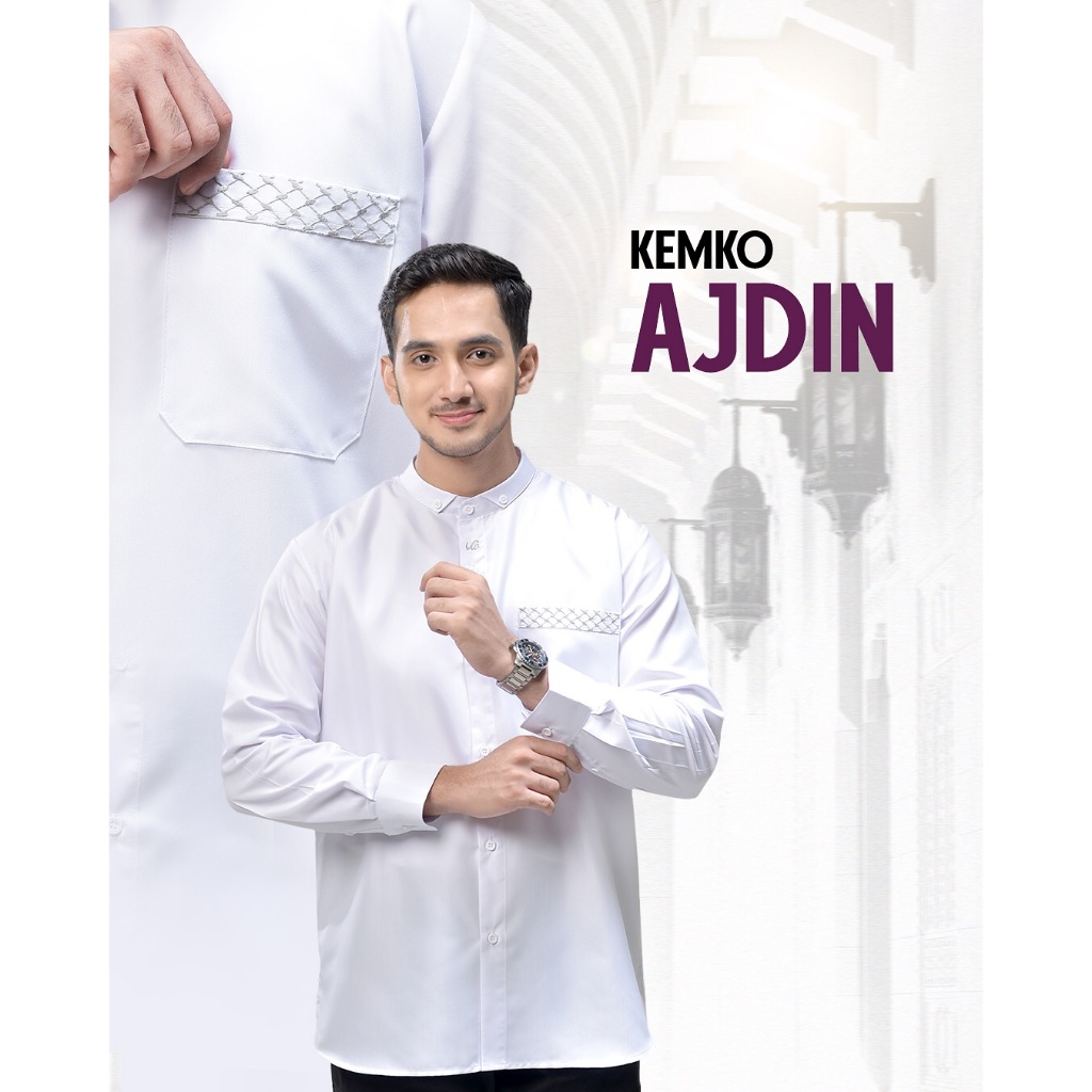Kemko Ajdin | Kemeja Koko Lengan Panjang | Kemeja Lengan Panjang | Koko Dewasa Lengan Panjang | Baju