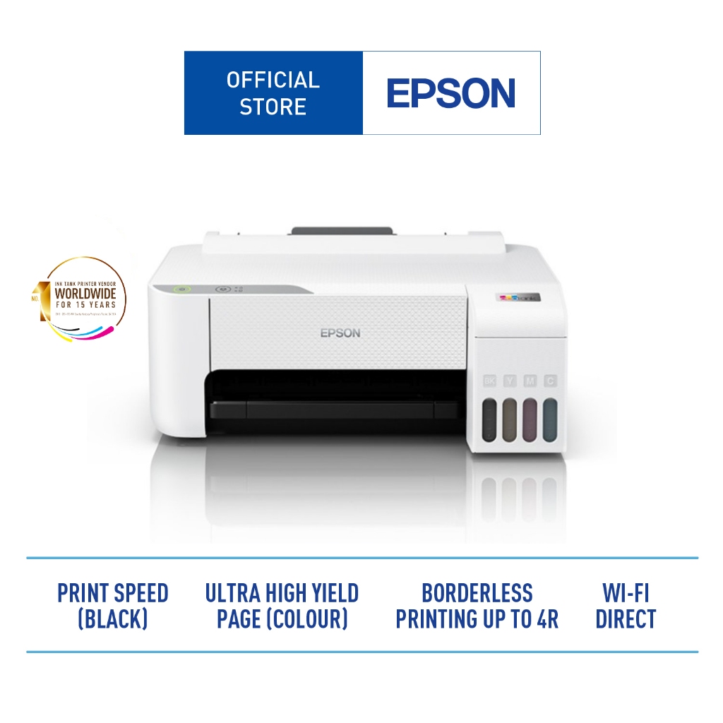 Epson Printer Ink L1250 PUTIH / L1256 WiFi EcoTank Inkjet Printer