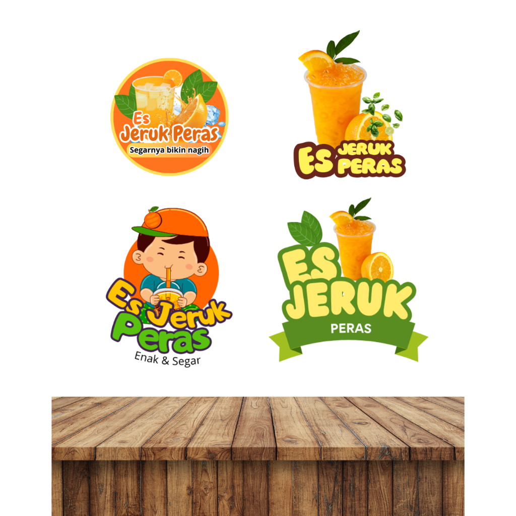 Sticker Es Jeruk Peras untuk di cup