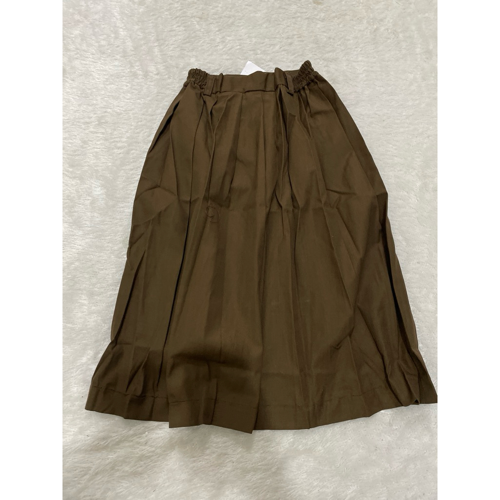 (Obral 756) Rok rimpel pendek pramuka SMP bahan famatex