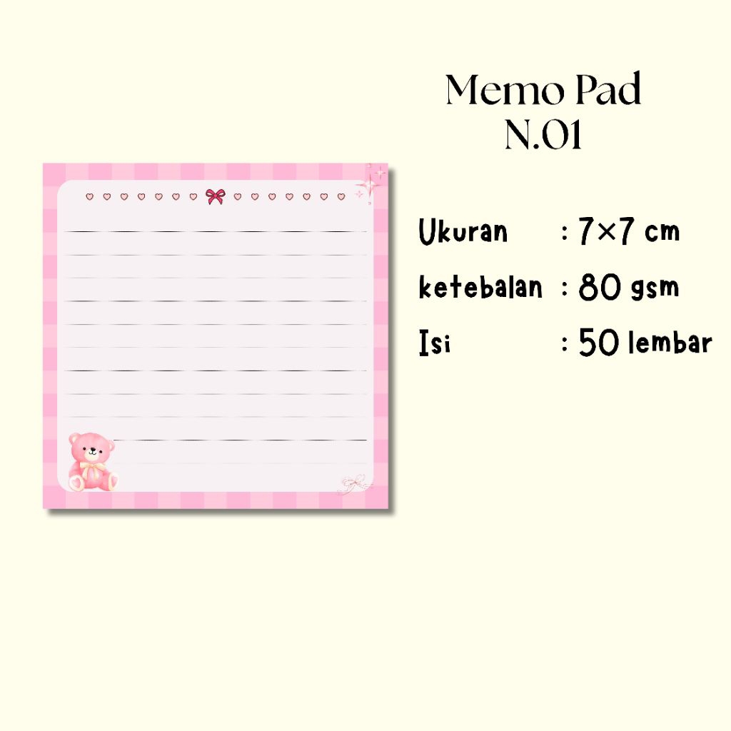 Memo pad lucu