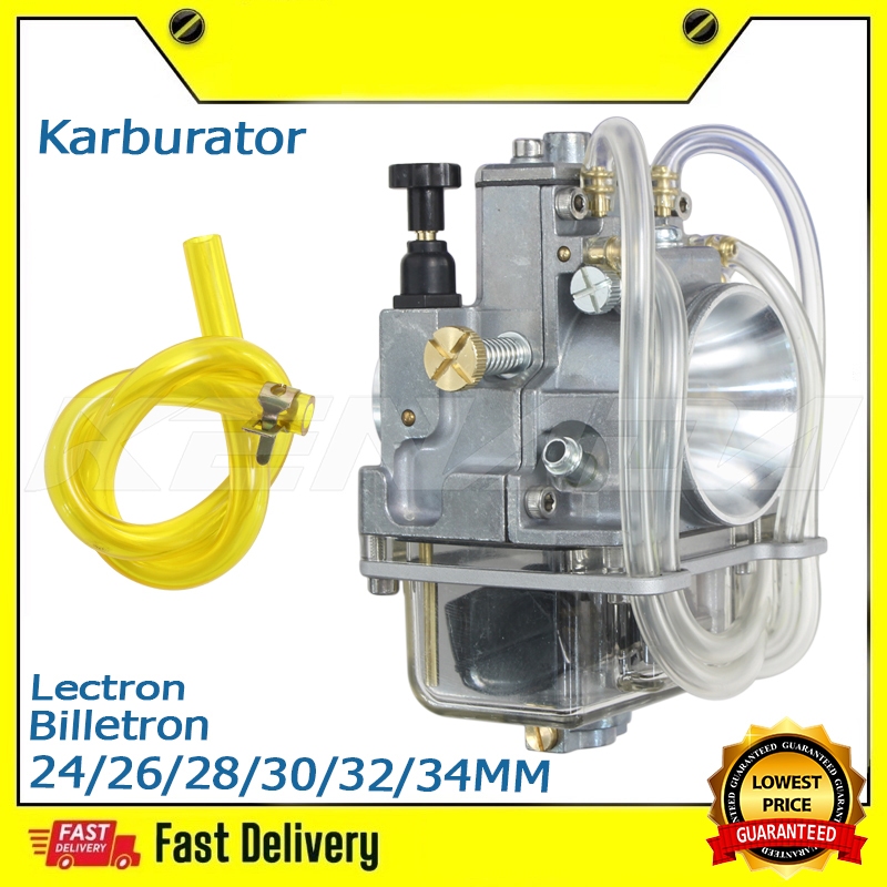 Karburator Karbu  Lectron Billetron Mini PWK 24/26/28/30/32/34MM  anti banjir/bawah transparan KX 85
