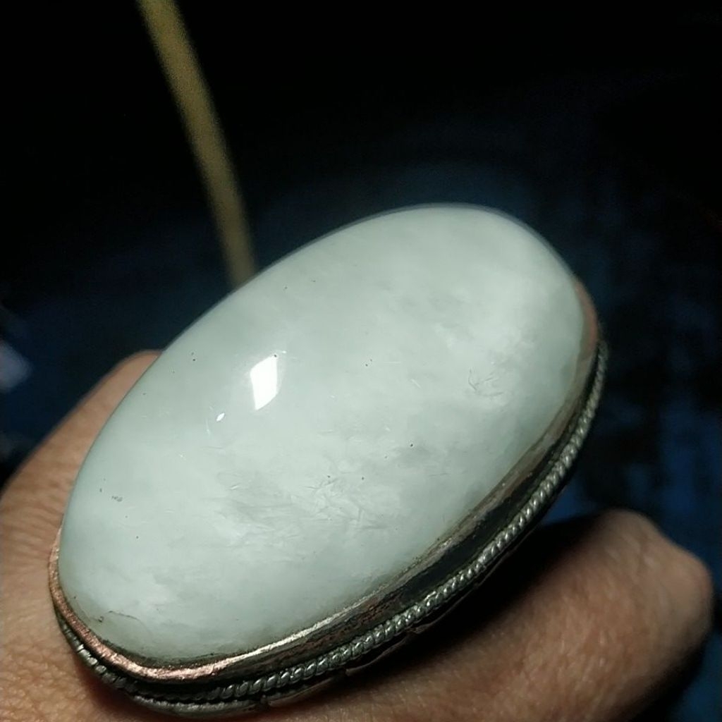 Batu Akik Pandan Suji Kapas Natural Babon Unik kode T1/51