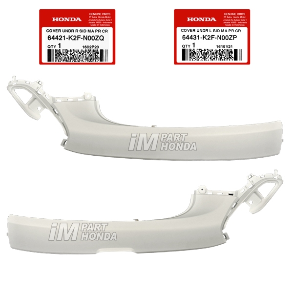 64421-K2F-N00ZQ 64431-K2F-N00ZP Cover Dek Lantai Kanan Kiri Scoopy eSP K2F 2020 - 2024 Putih Dof JKT