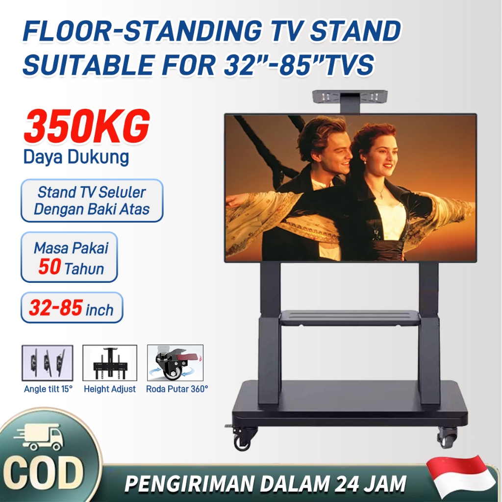 Bergerak Bracket Standing tv 32-85 Inch TV Berdiri Stand Universal Dapat DisesuaikanLED TV