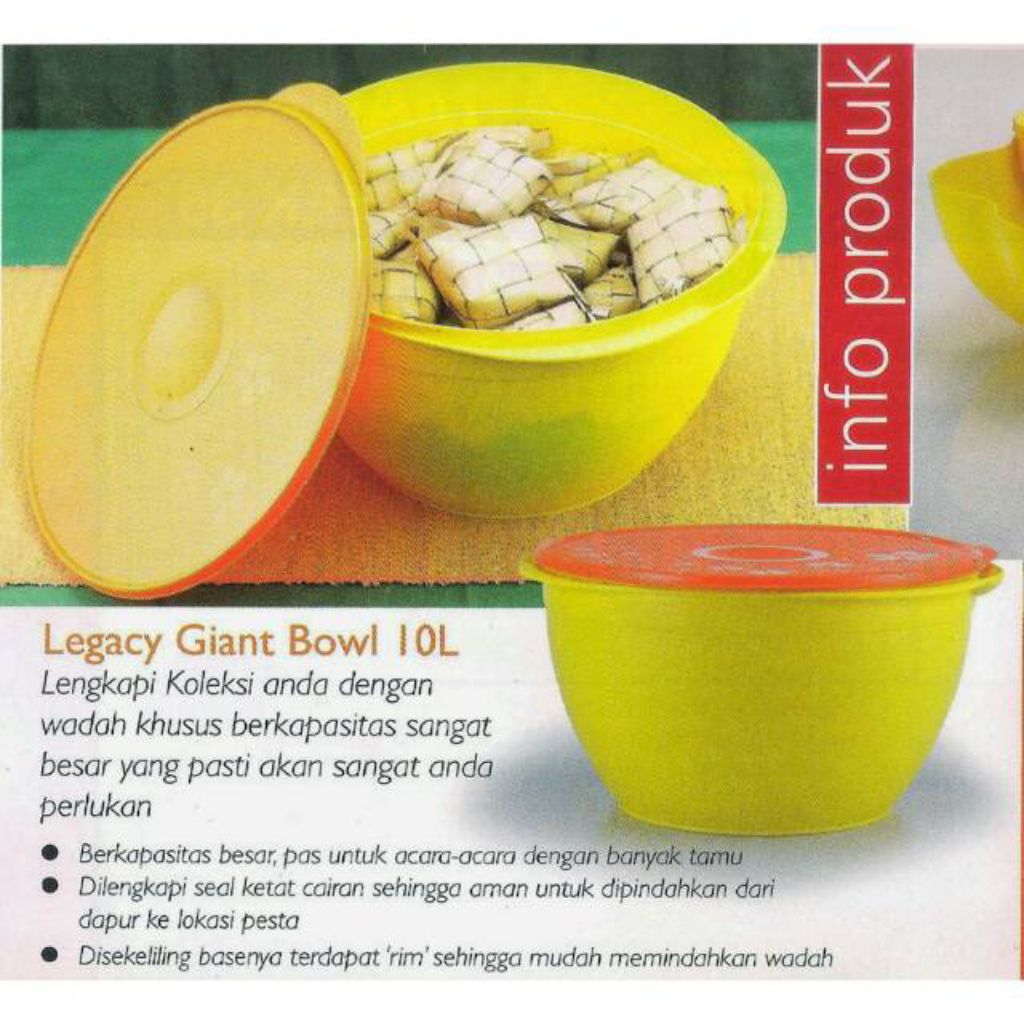 Legacy Giant Bowl Tupperware - 10 L
