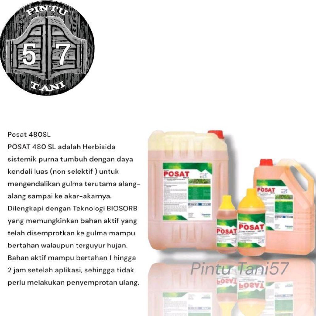 HERBISIDA POSAT 480SL - 5LITER