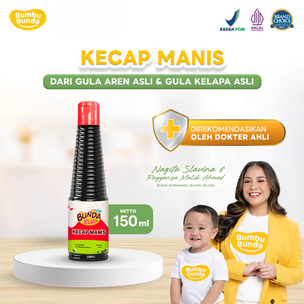 Bumbu Bunda Elia Kecap Manis Non MSG / Kecap MPASI / Kecap Anak / Kecap Bayi / Kecap Manis Halal