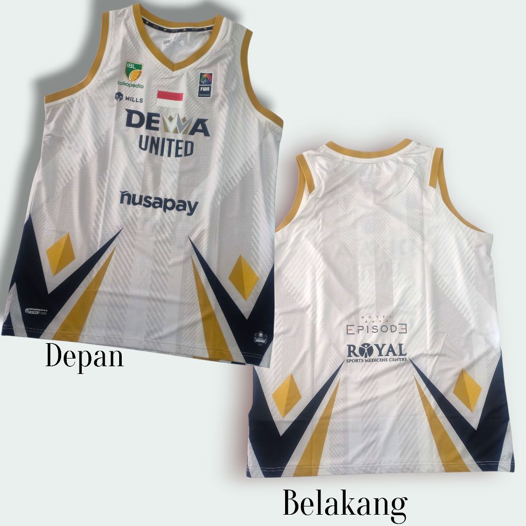 MILLS JERSEY BASKET FIBA DEWA UNITED SIZE XXL