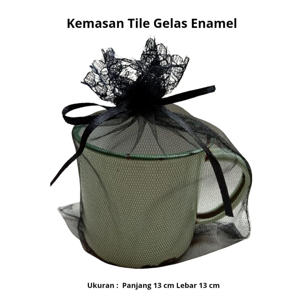Kemasan tile gelas enamel/tile cantik/kemasan souvenir/tile gelas enamel/souvenir enamel/bungkus sou
