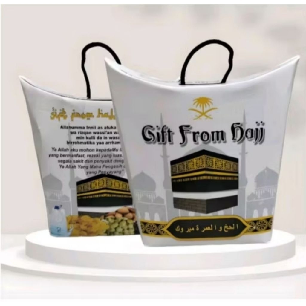 

1 pack ( isi 50pcs ) Dus Tenteng Dus Tali Goodie bag Paketan Oleh Oleh Haji Dan Umroh