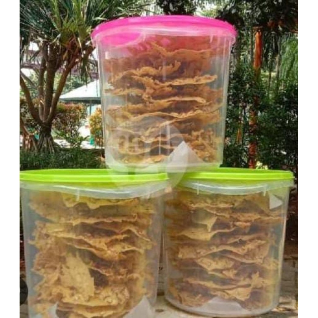 peyek kacang toples