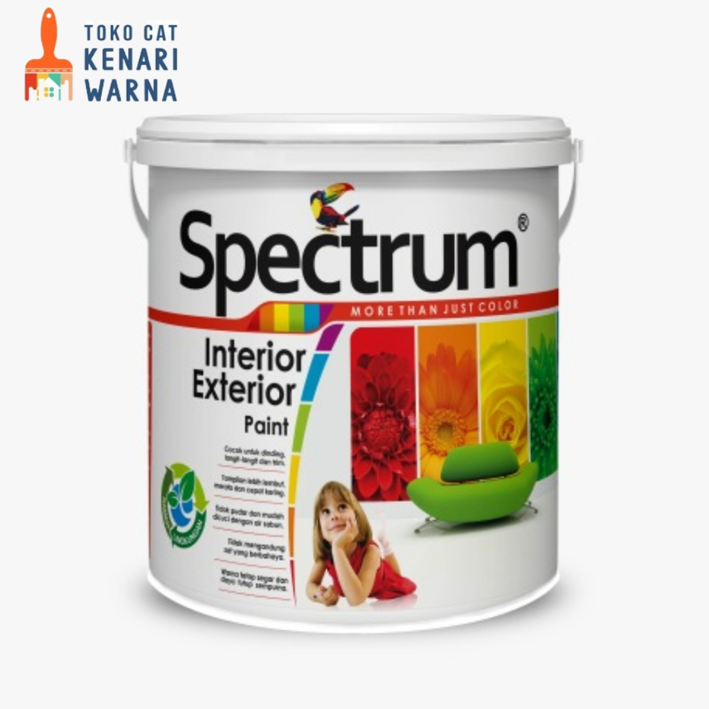 SPECTRUM INTERIOR EXTERIOR PAINT/ CAT INTERIOR EXTERIOR PUTIH 3,78 L