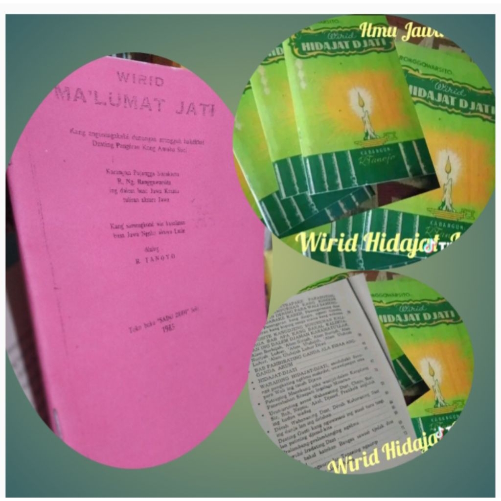 Wirid Hidayat jati,Wirid Maklumat Jati,Buku kejawen,buku makrifat