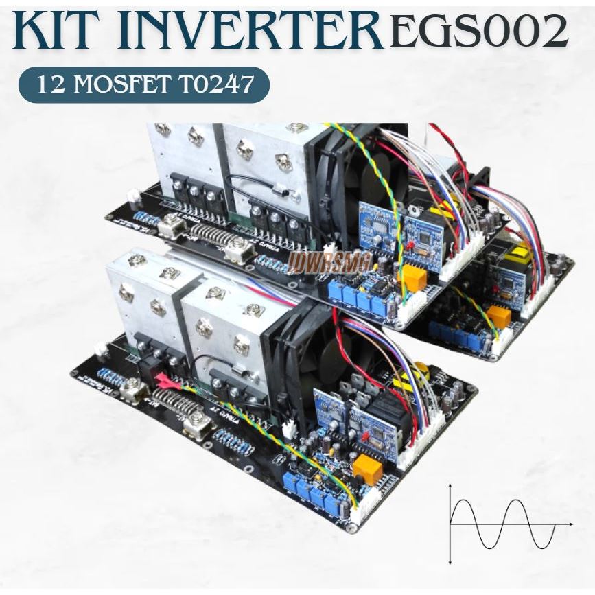 module power inverter egs002 12mosfet TO247 pure sine wave 12 mosfet DC to AC Inverter