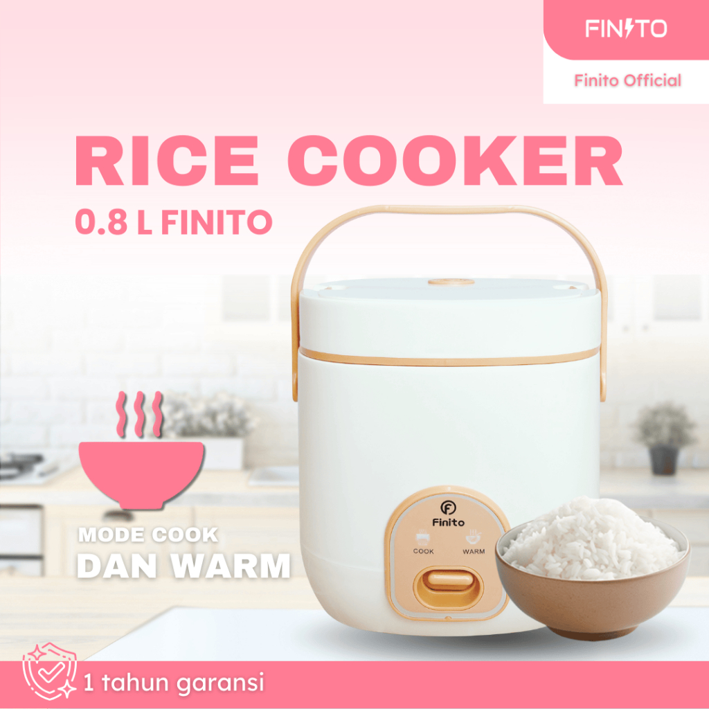RICE COOKER MINI NEW finito bisa keep warm kapasitas 0.8 liter