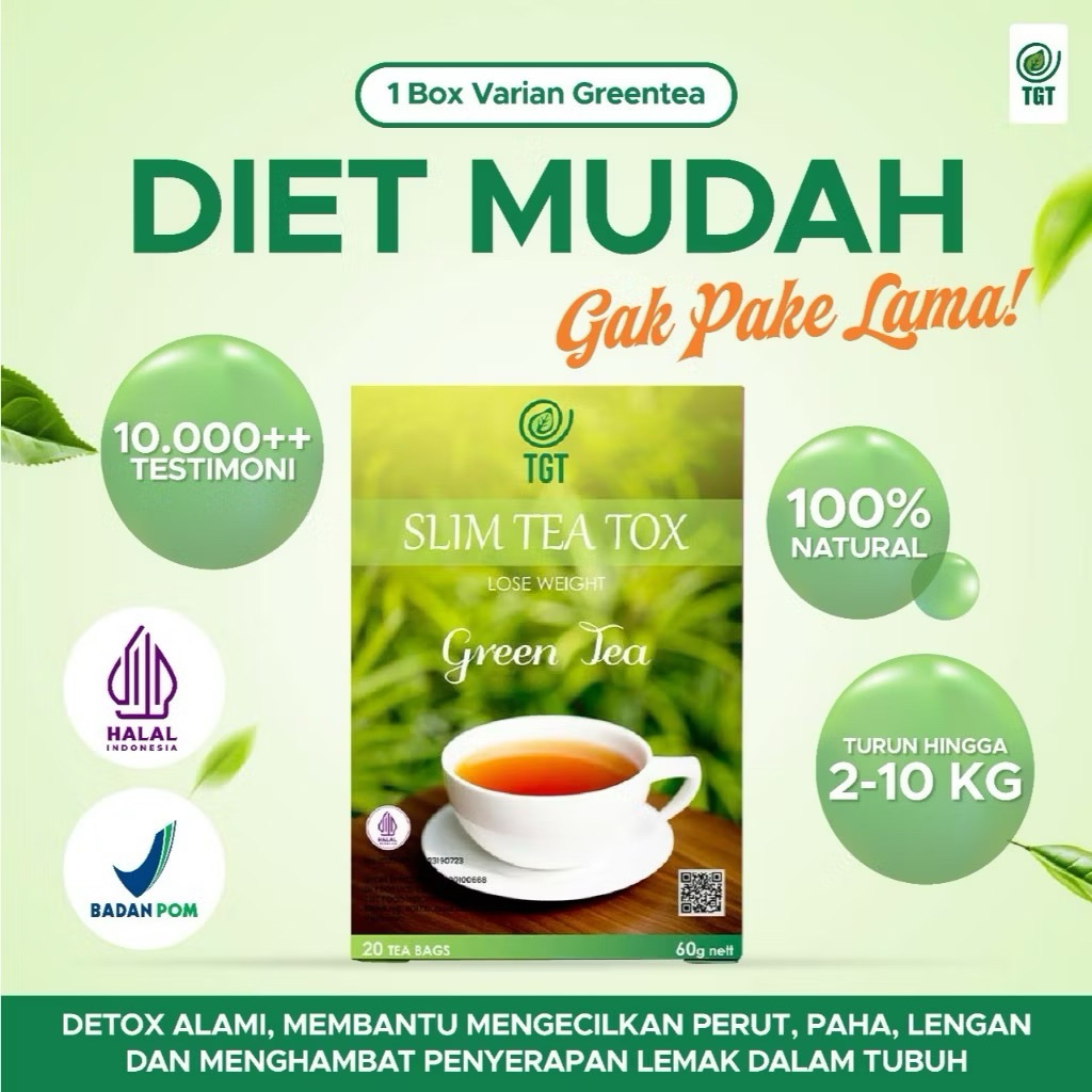 PROMO BEST SELLER TGT SLIM TEA TOX  PROMO TGT SLIM TEA 1 KOTAK HERBAL DETOX DIET