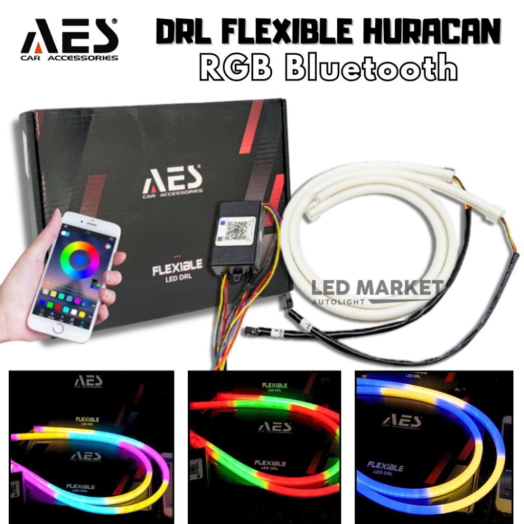 Alis RGB DRL RGB AES Huracan Softled 30 cm, 45 cm, 60 cm Merk AES Day Running Light