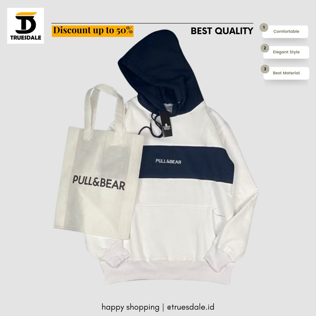 Switer Hodie Pul&Bear Suiter Hudi Unisex Pria Wanita Dewasa Murah Kekinian Distro