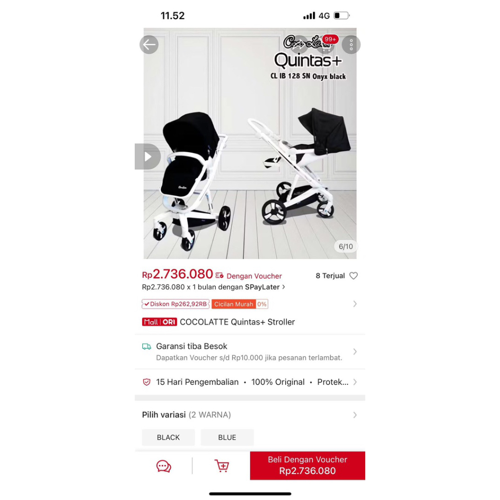 Stroller chocolate Quintas