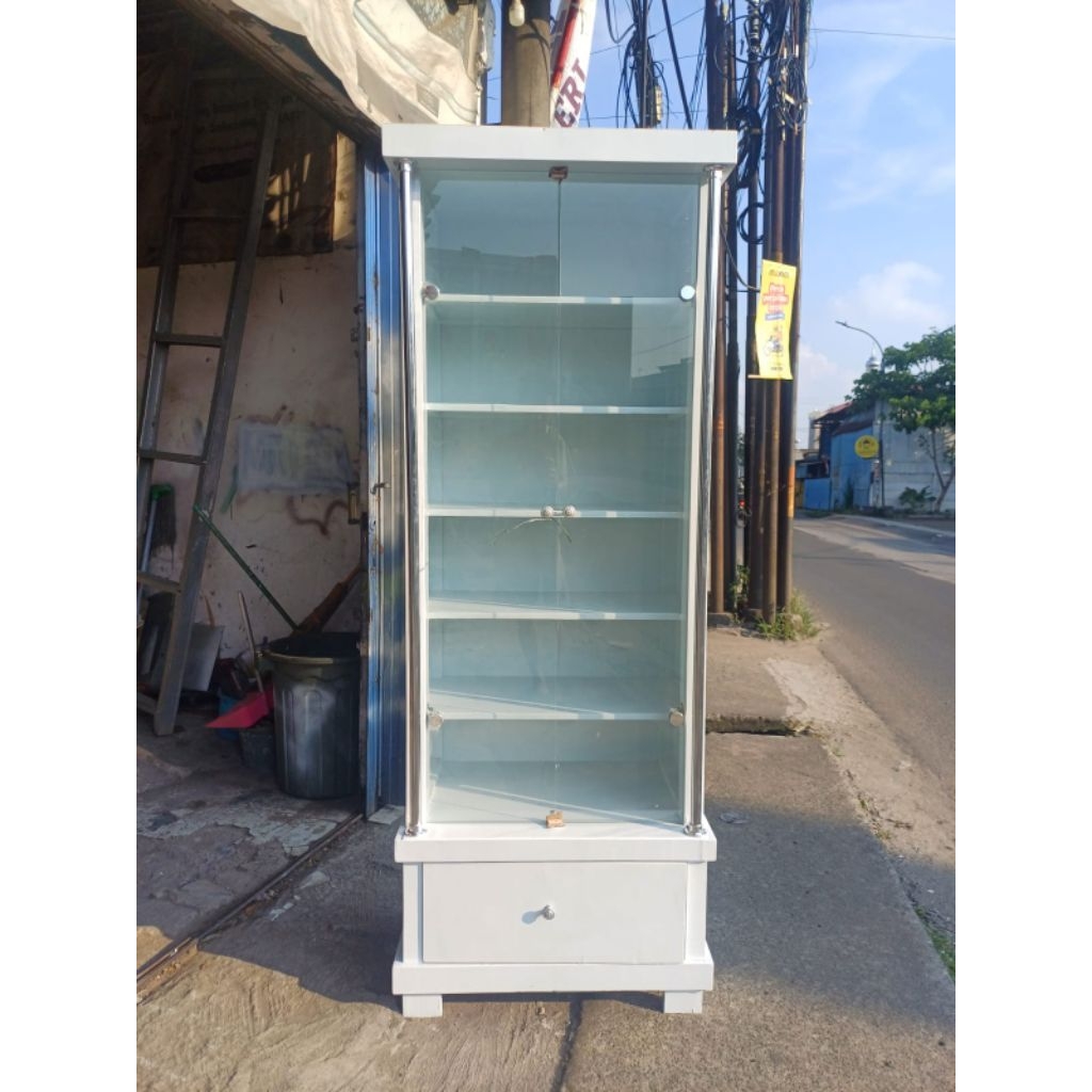 rak hambalan rak hijab 2 pintu minimalis