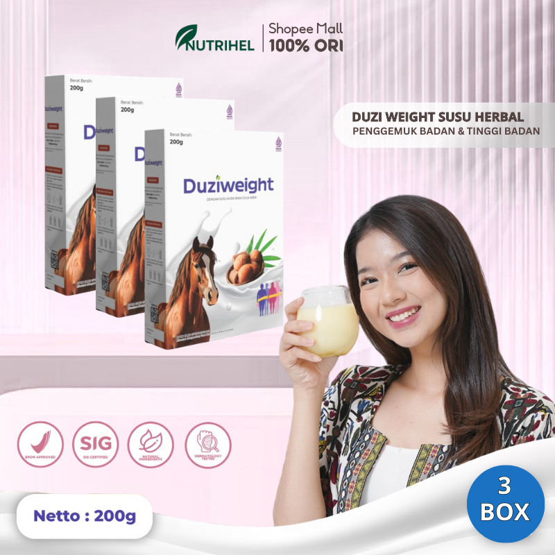 

Duzi Weight - Susu Kuda Multivitamin Penambah Berat badan Anak 200 Gr | Pnambah Nafsu Makan anak |