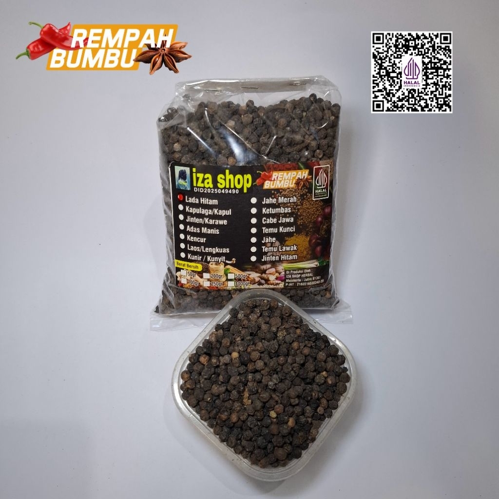 

IZA SHOP Lada Hitam Kering Premium 250/500gr