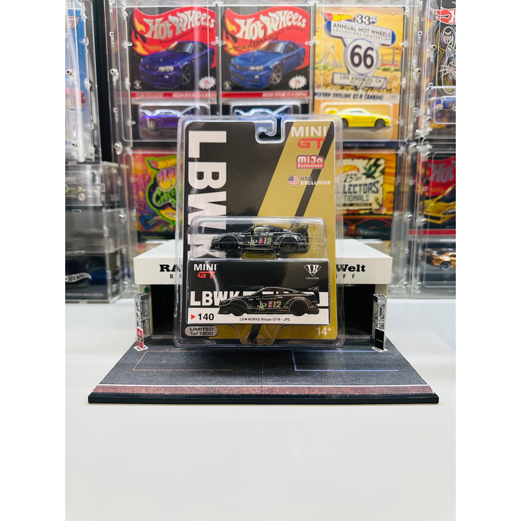 Mini GT No 140 LB Works Nissan GTR R35 JPS Livery Mijo Exclusive