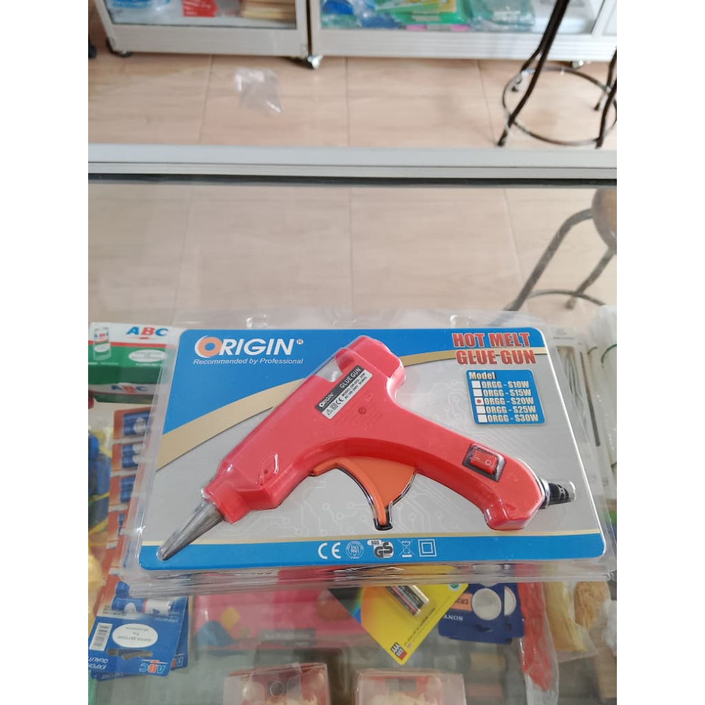 ORIGIN Glue Gun / Alat Lem Bakar Tembak Kecil 20 WATT ON OFF