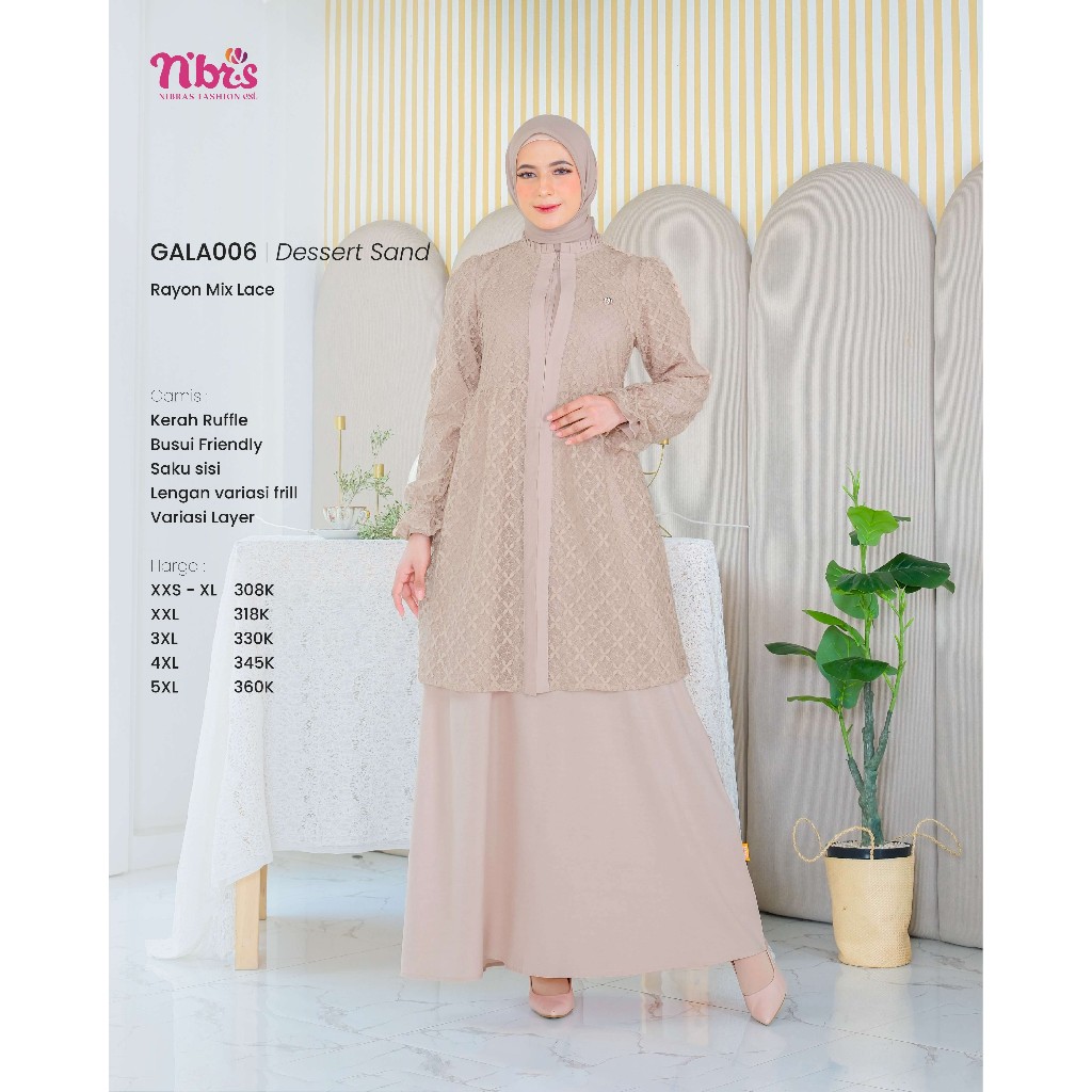 GAMIS NIBRAS GALA 006 / GAMIS NIBRAS TERBARU