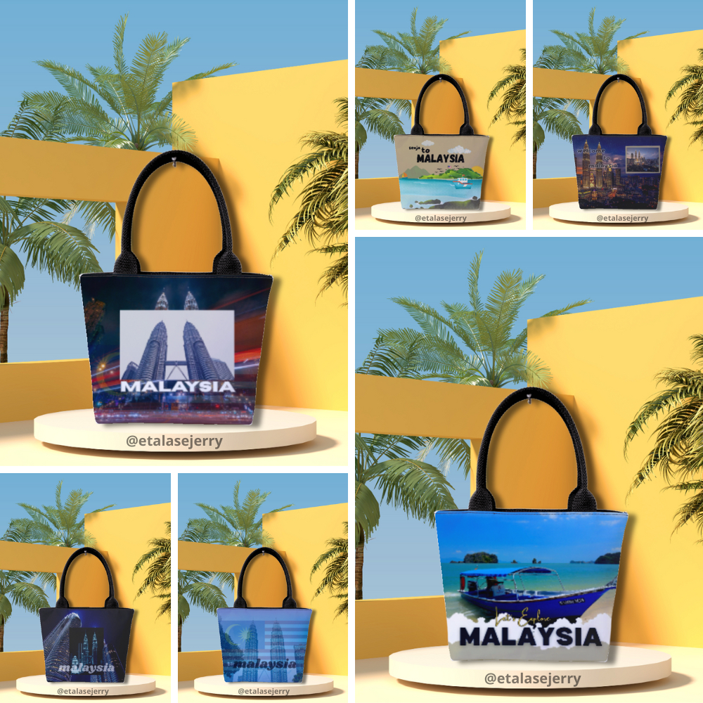 [Mini] Tas Souvenir Tote Bag - Top Handle Bag Wanita Malaysia