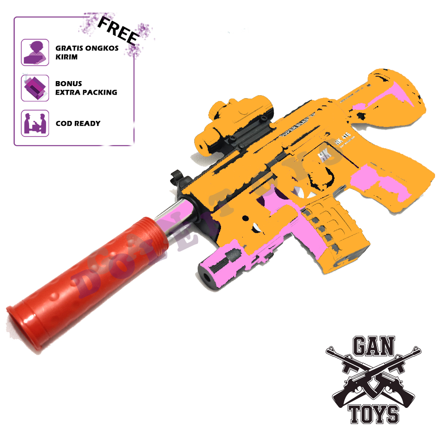 Mainan HK416 Mini Water Gel WGG Permainan Anak