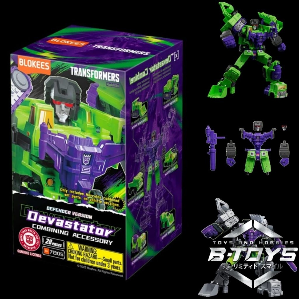 Blokees Devastator Connector part transformers defender version model kit