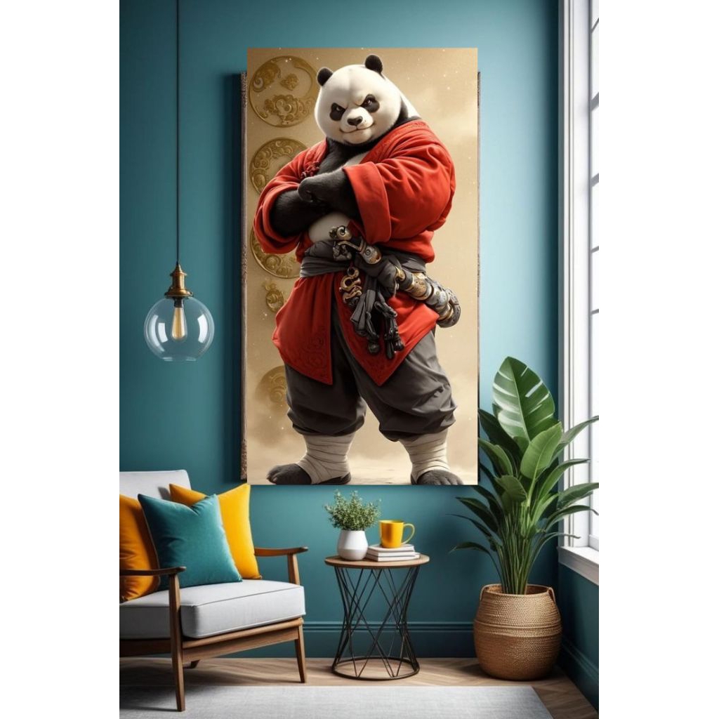POSTER CETAK, KUNGFU PANDA, hiasan dinding, lukisan cetak, tanpa bingkai