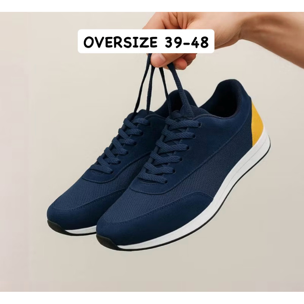 OVERSIZE 39.48 Sepatu NERO-305 Pria Ukuran Besar | Sepatu Sport Sneaker Olahraga kaki Jumbo Besar Na