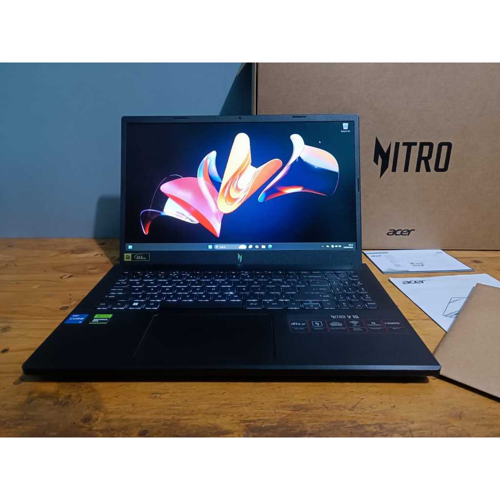 GARANSI 2027 Acer Nitro V15 RTX 2050 i5 13420H 16GB Laptop Gaming ANV15 Fullset