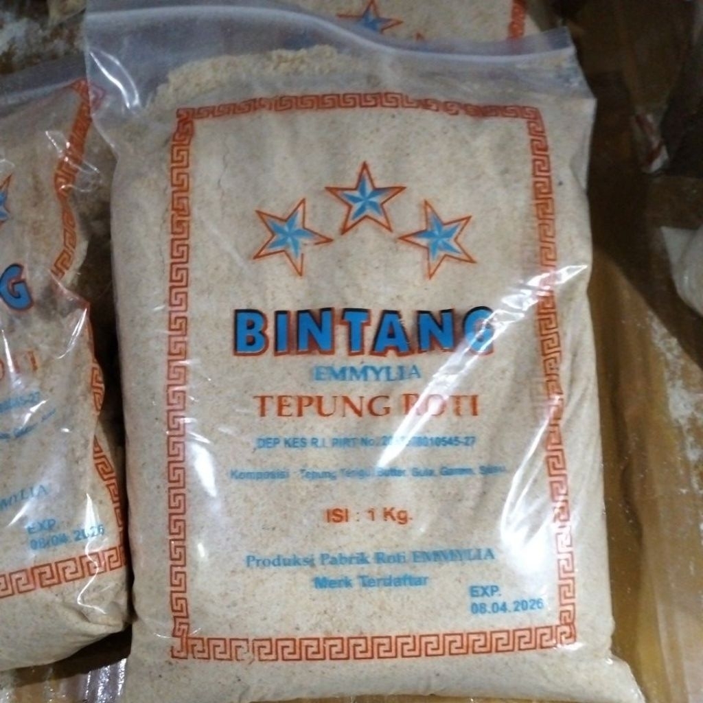 

Tepung roti halus cap bintang 1kg