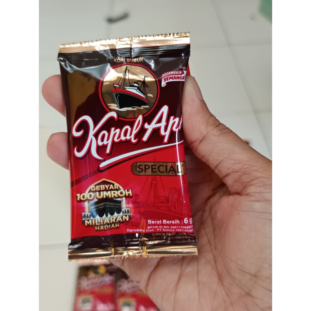 KOPI KAPAL API SACHET MINI, SATU RENTENG