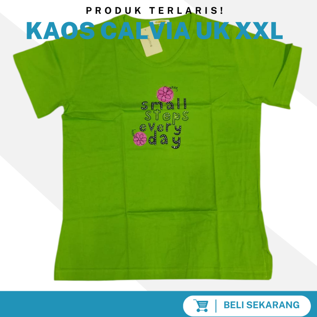 Kaos Calfia Size XXL-XXXL Muat BB 55-80 KG | T-Shirt Calvia XXL-XXXL Original | Kaos wanita Calvia j