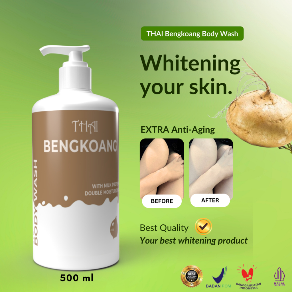 Thai Bengkoang Body Wash 500ml - Sabun Cair Mencerahkan & Melembapkan Kulit