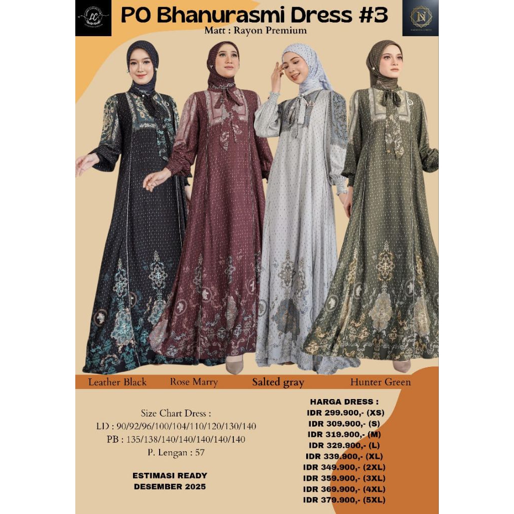 BHANURASMI SARIMBIT {DRESS MOM} ORI BY NADHEERA LUXURY