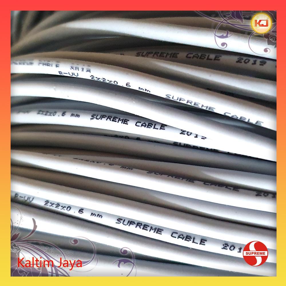 Kabel Telepon/Telpon 2x2x0.6 Supreme isi 4 Per Meter/Meteran