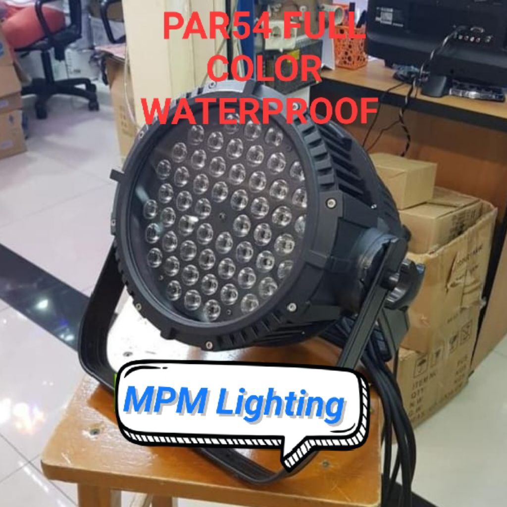 Lampu LED PAR54 x 3 Watt Full Color Waterproof/ Lampu Sorot Panggung LED PAR54 x 3 Watt FULL COLOR W