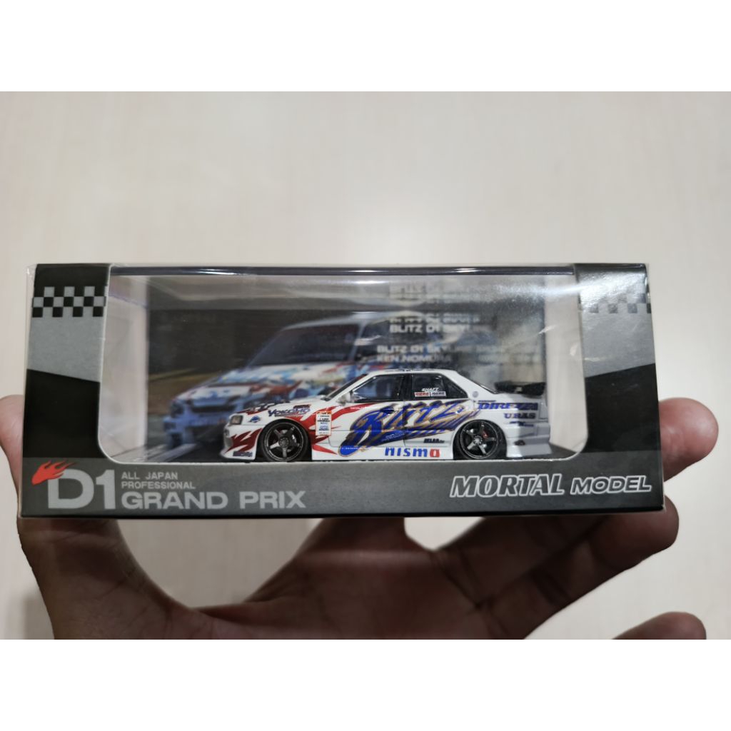 1:64 MORTAL Nissan Uras ER34 Ken Nomura Blitz D1 Skyline ER34 2005 New Sealed