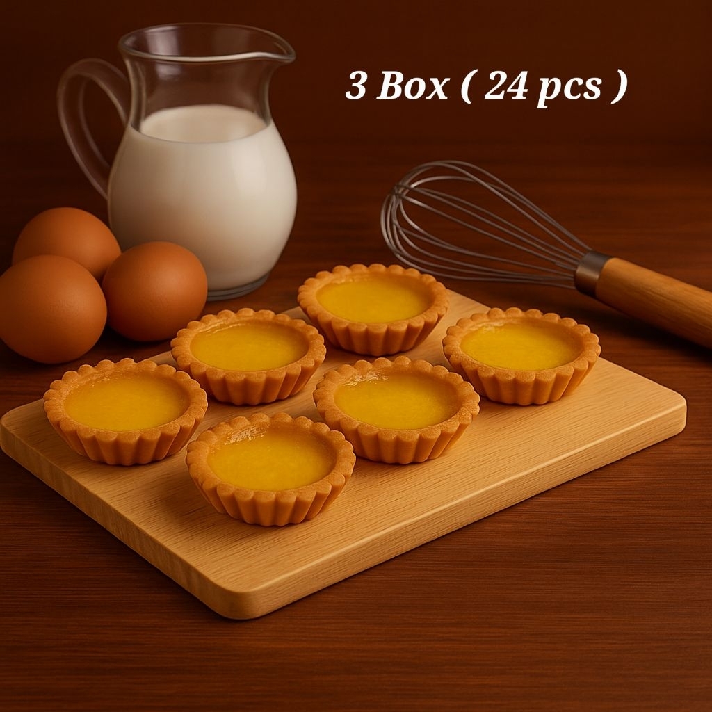 

Egg Tart / Pie Susu Rasa Mantoel, 3 box isi 24 pcs