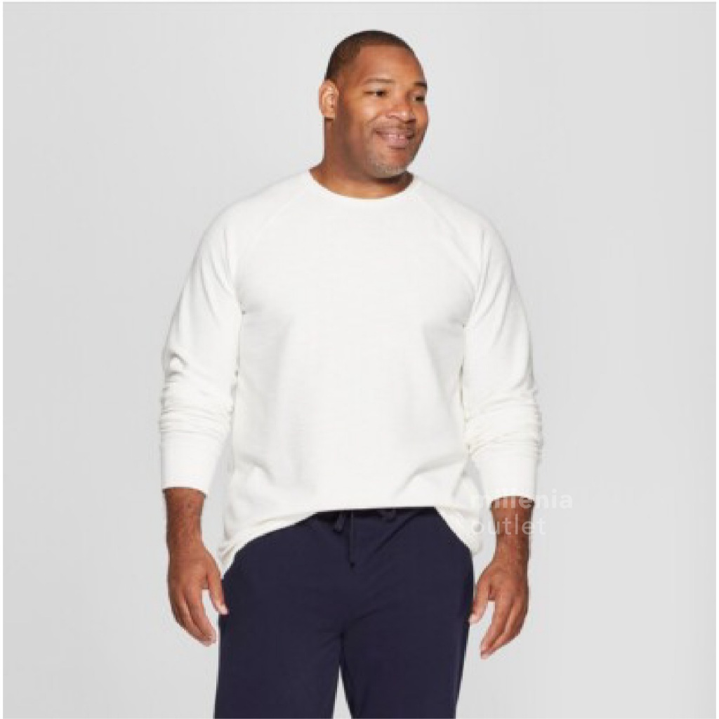 Atasan Pria Crewneck Raglan Sweatshirt Lengan Panjang Bahan Adem - Men GF Raglan Long Sleeve Pullove