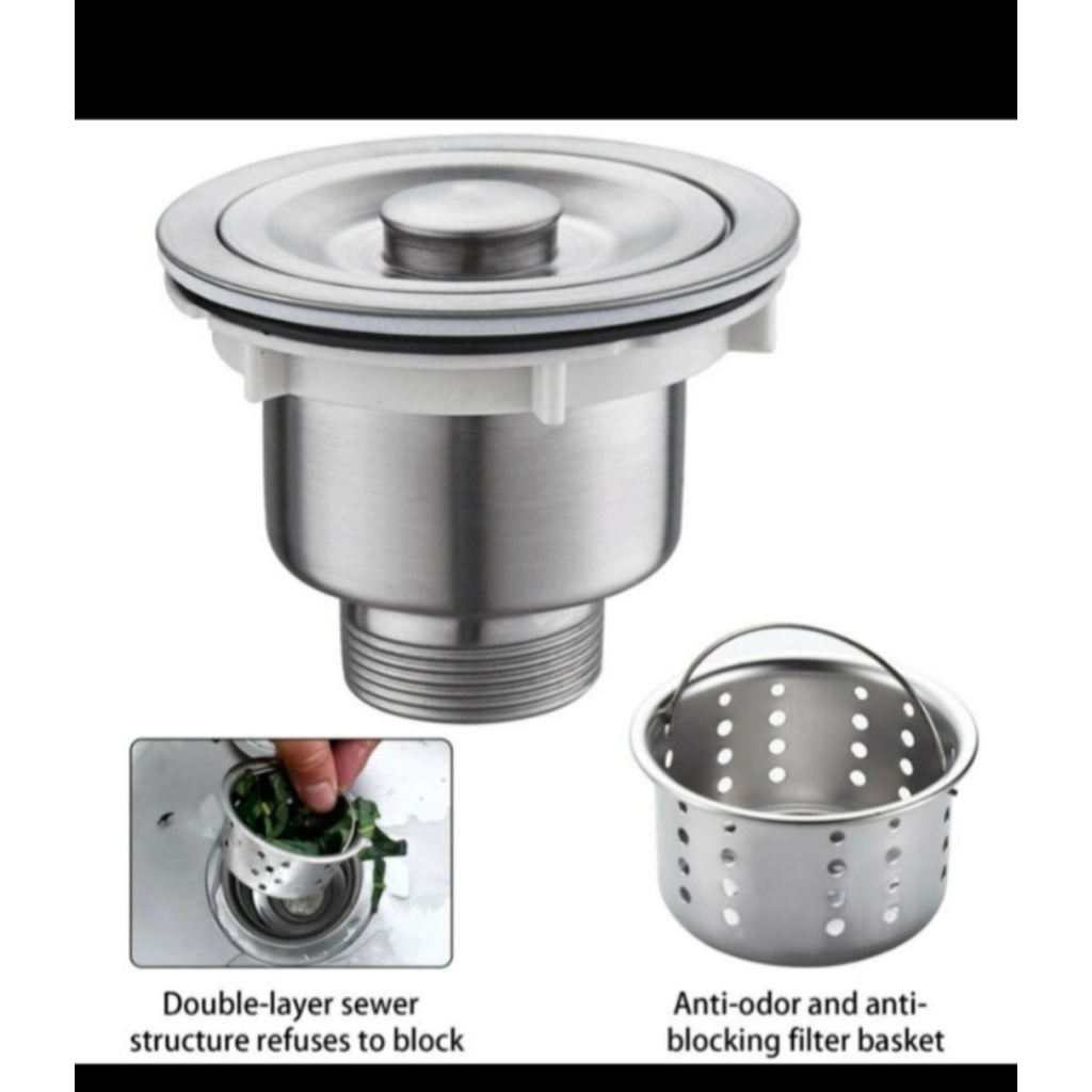 Afur sink full stainless SUS 304/afur BCP/saringan kithen sink